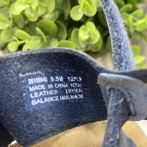 Clarks Artisan Perri Island Nubuck Sandals Size 6 Black Cork Effect Slip On - Picture 9 of 10